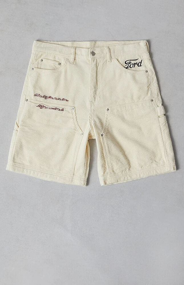FORD California Special Corduroy Workwear Baggy Carpenter Shorts