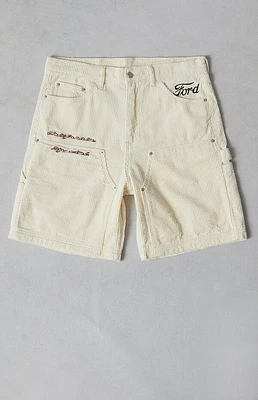 FORD California Special Corduroy Workwear Baggy Carpenter Shorts