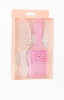 CELAVI 2 Pack Mini Pastel Hair Brushes