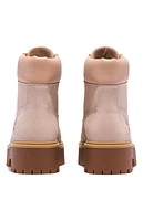 Timberland Women's Tan Stone Street 6inch Lace-Up Waterproof Boots