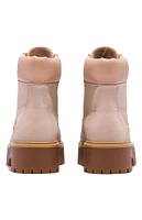 Timberland Women's Tan Stone Street 6inch Lace-Up Waterproof Boots