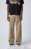 Pacsun Tan Extreme Baggy Carpenter Jeans