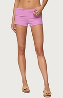 Edikted Fleur Fold Over Shorts