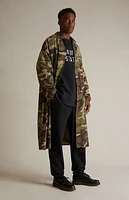Fear of God Essentials Woodland Camo Nylon Trench Jacket