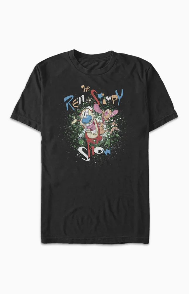 Ren & Stimpy Paint Splatter T-Shirt