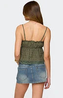 Edikted Orian Eyelet Babydoll Tank Top
