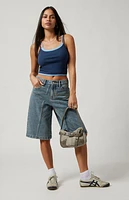 Pacsun Light Indigo Star Seam Extreme Denim Jorts