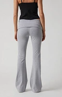 PAC 1980 Active Fold-Over Waistband Flare Yoga Pants