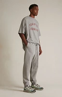 Fear of God Essentials Dark Heather Oatmeal Fleece Sweatpants