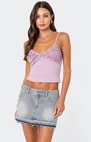 Edikted Veda Ruffled Tank Top