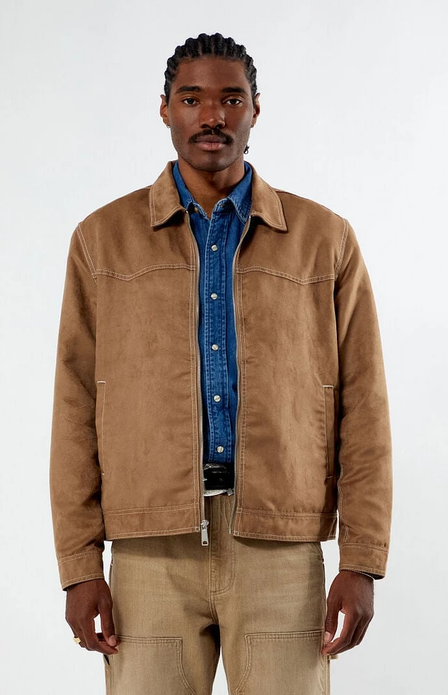 Wrangler x PacSun Faux Suede Regular Fit Jacket