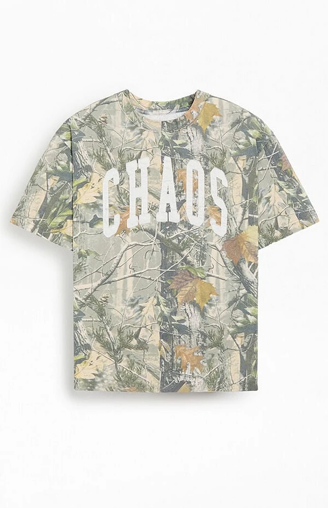 Pacsun Chaos Camo Cropped T-Shirt