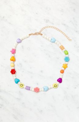 Smiley Charm Choker Necklace
