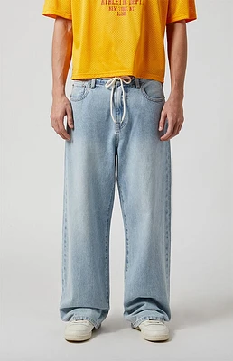 PacSun Indigo Drawstring Extreme Baggy Jeans