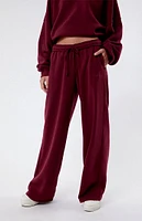 PacSun Tonal Script Straight Leg Sweatpants