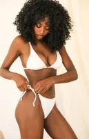 Dippin' Daisy's White Remi Triangle Bikini Top