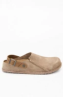 Birkenstock Lutry Premium Suede Clog Taupe