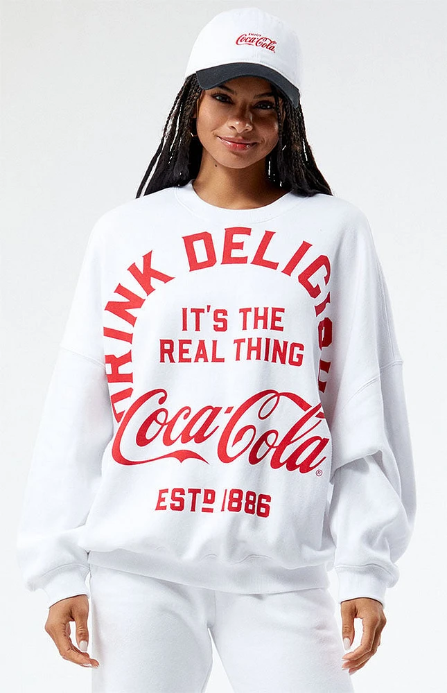 Coca-Cola By PacSun Drink Delicious Crew Neck Sweatshirt