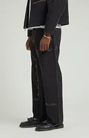 PacSun Black Embellished Baggy Carpenter Jeans