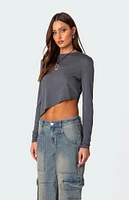 Asymmetric Long Sleeve T-Shirt