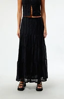 Daisy Street Tiered Maxi Skirt