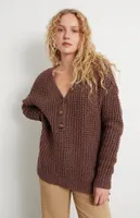 Free People Whistle Thermal Henley Long Sleeve Top