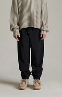 Fear of God Essentials Jet Black Nylon Track Pants