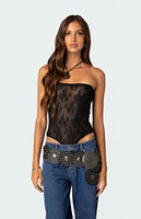 Edikted Alina Sheer Lace Bodysuit