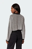 Edikted Gwenyth Textured Cropped Sweater