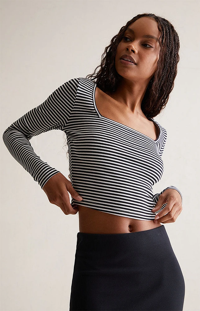 Est. PAC 1980 Square Neck Long Sleeve Top