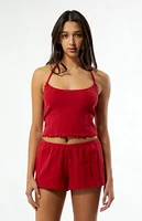 Est. PAC 1980 Hazel Pointelle Halter Tank Top