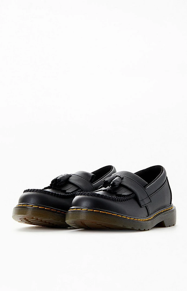 Dr Martens Kids Adrian Softy T Leather Tassel Loafers
