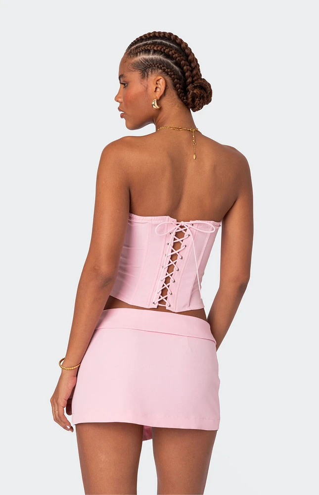 Edikted Selena Lace Up Corset