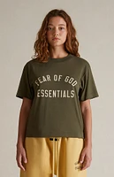 Fear of God Essentials Women's Military Tri-Blend Crew Neck T-Shirt