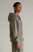 Fear of God Essentials Homestead Heather Classic Fleece Zip Up Hoodie