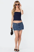 Edikted Square Neck Poplin Corset