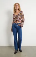 Free People Maybel Floral Blouse