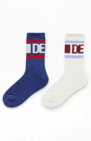 Deus Ex Machina 2 Pack Based Crew Socks