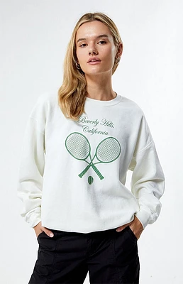 Golden Hour Beverly Hills Tennis Crew Neck Sweatshirt