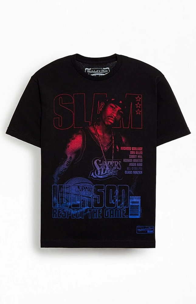 Mitchell & Ness Slam Iverson Sixers Gradient T-Shirt