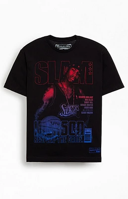 Mitchell & Ness Slam Iverson Sixers Gradient T-Shirt