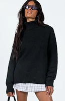 Princess Polly Eco Black Oswin Turtleneck Sweater