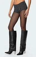 Edikted Maxene Polka Dot Micro Shorts