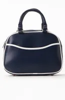 John Galt Navy Top Handle Purse