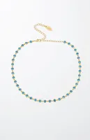 Ettika Crystal Disc Necklace