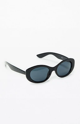 PacSun Black Plastic Round Sunglasses