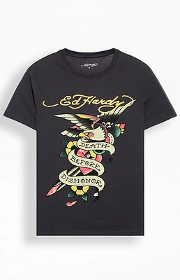 Ed Hardy Death Before Dishonor Eagle T-Shirt