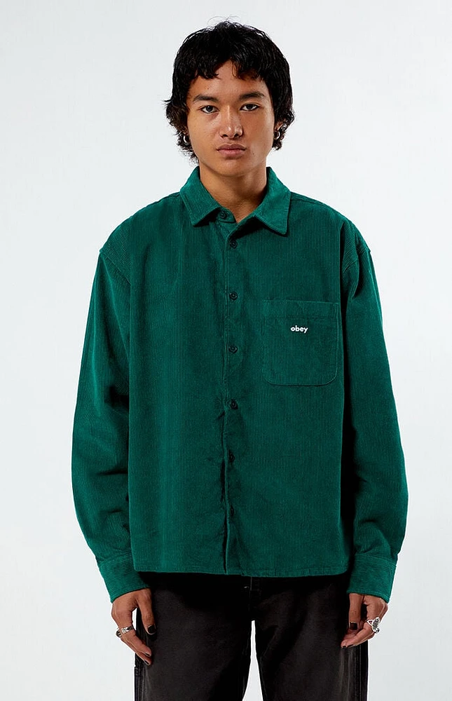 Obey Bigwig Corduroy Long Sleeve Shirt