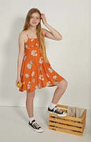 PacSun Kids Orange Strappy Tank Mini Dress