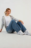 Pacsun Casey Tinted Low Rise Baggy Jeans Dark Indigo